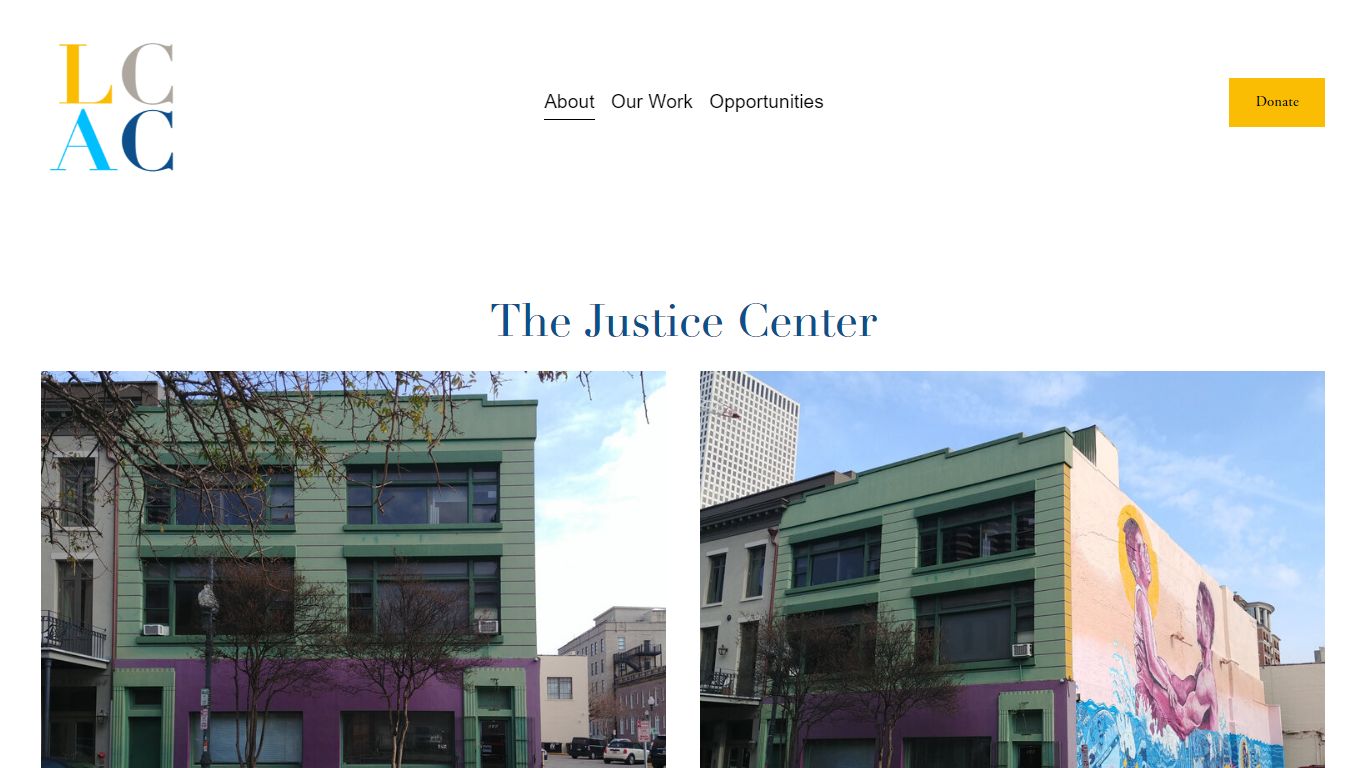 The Justice Center Downtown New Orleans — LCAC